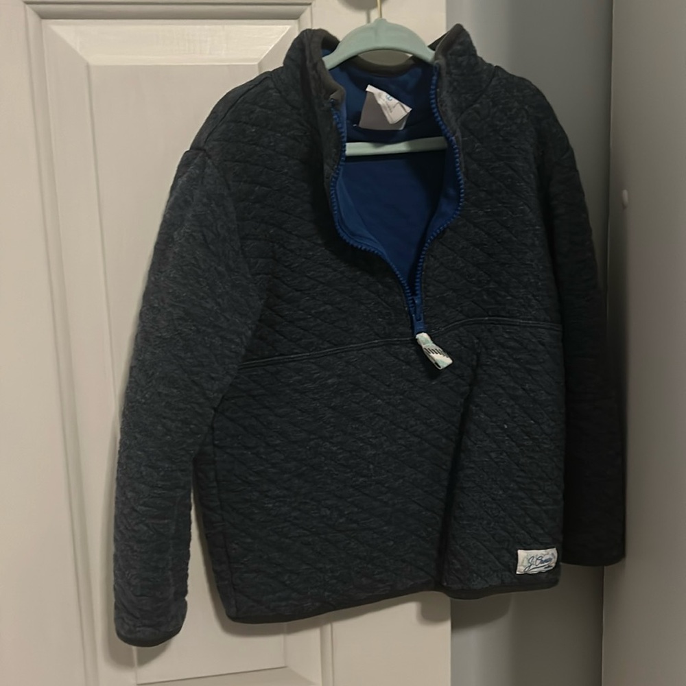 Blue Crewcuts reversible pullover 4-5/xs